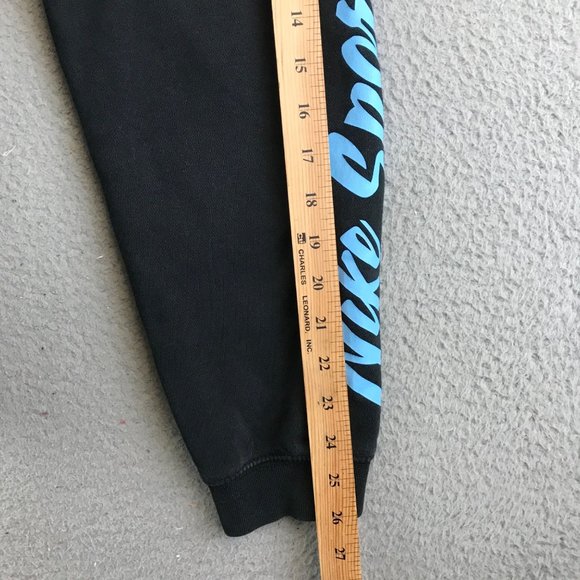 Nike Sweater Adult L Black Palm Tree Spellout Pullover Hoodie - Picture 5 of 8